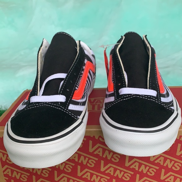 VANS STYLE 36 Swirl Black/Fiery Coral Men’s - Picture 8 of 16